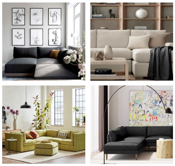 Chenille Fabric Sofa And Pets Baci Living Room